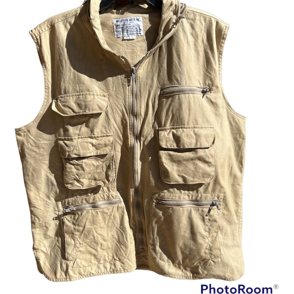 Weather Rite Inc men’s fisherman vest with hood